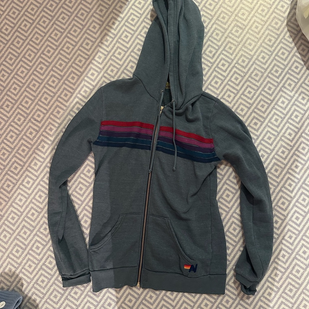 Aviator Nation Gray Hoodie Sweater